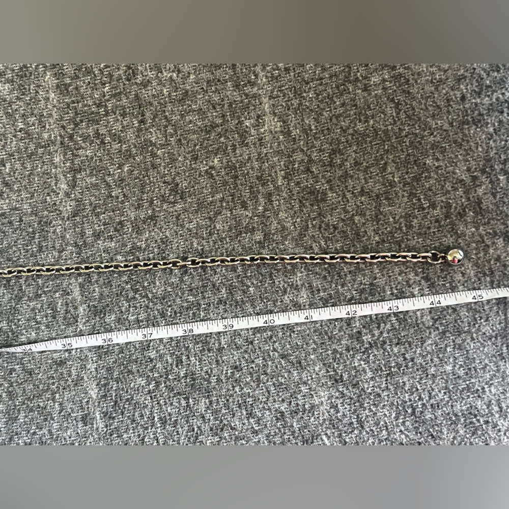 Silvertone‎ Chain Adjustable Belt W/ Central Turquoise Stone Stagecoach Rodeo - Picture 6 of 6
